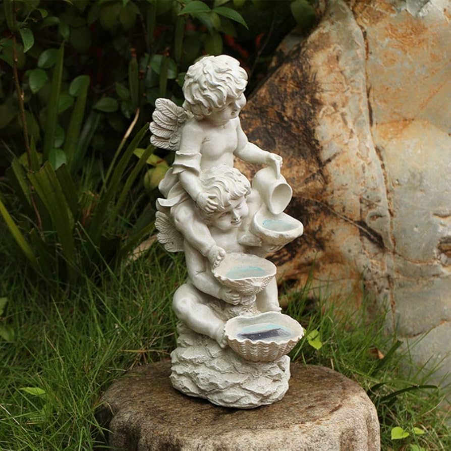 Amazon.com: Solar Guardian Angel|Resin Statue,14.6